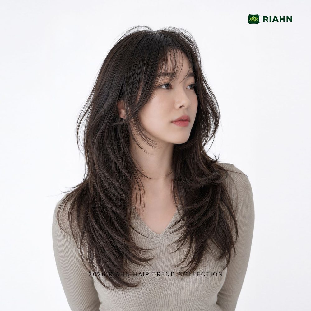 리안헤어 관악현대점 봉천동 미용실 긴머리 레이어드 스타일